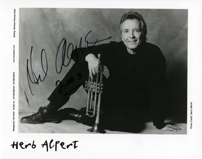 Herb Alpert autograph