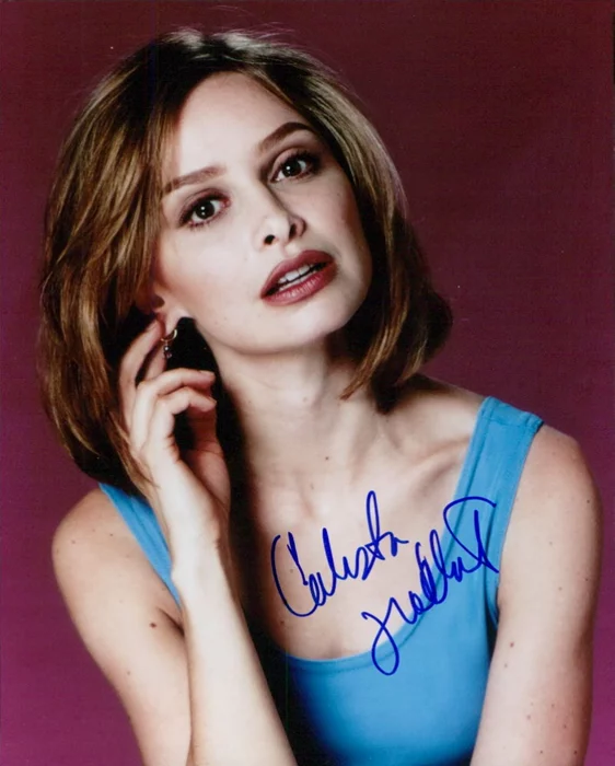 Calista Flockhart autograph