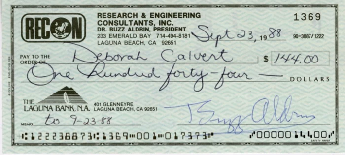 Buzz Aldrin autograph