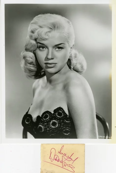 Diana Dors autograph