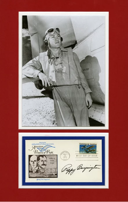 Pappy Boyington autograph