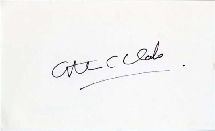 Arthur C. Clarke autograph
