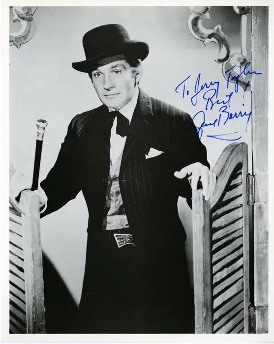 Gene Barry autograph