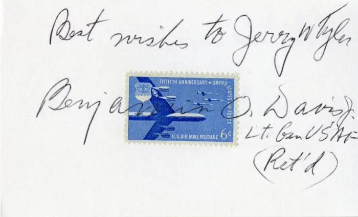 Benjamin O. Davis autograph