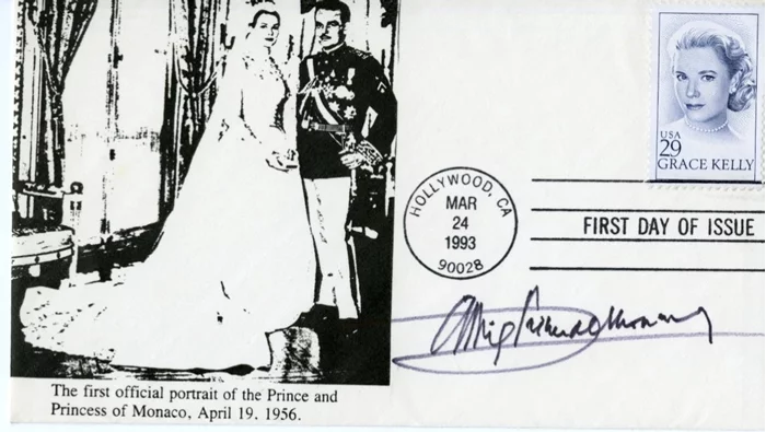 Prince Rainier autograph