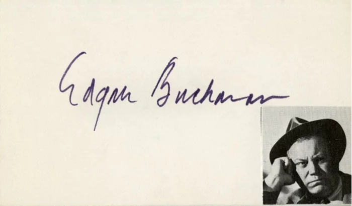 Edgar Buchanan autograph