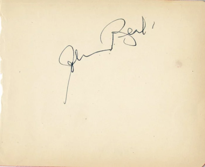 John Beal autograph