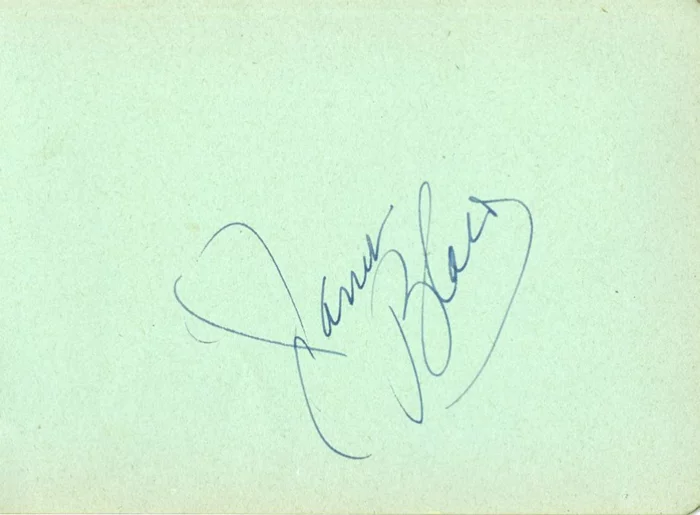 Janet Blair autograph