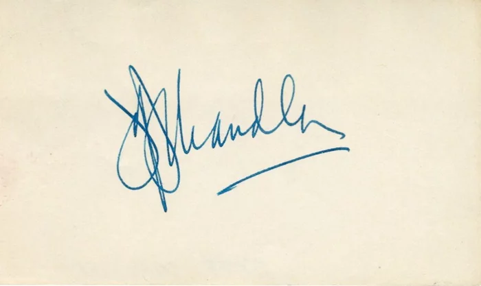 Jeff Chandler autograph