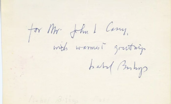 Isabel Bishop autograph