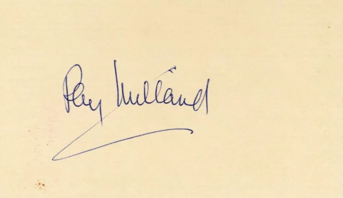 Ray Milland autograph