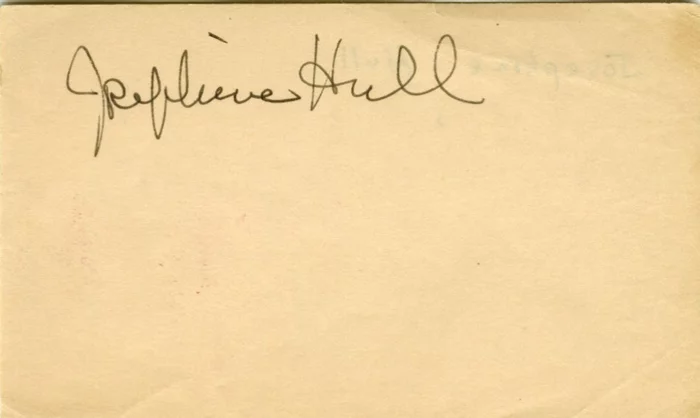 Josephine Hull autograph