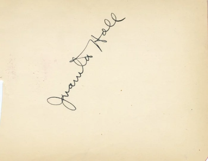 Juanita Hall autograph