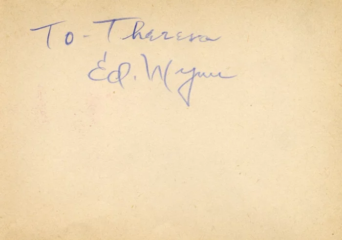 Ed Wynn autograph
