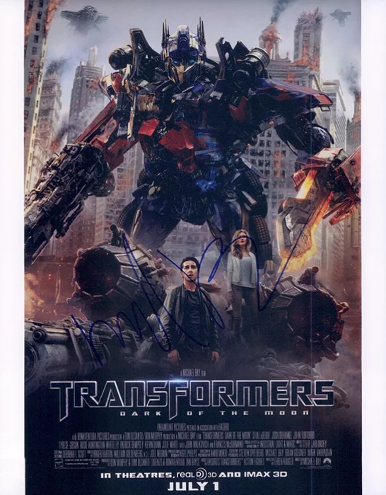 Michael Bay autograph