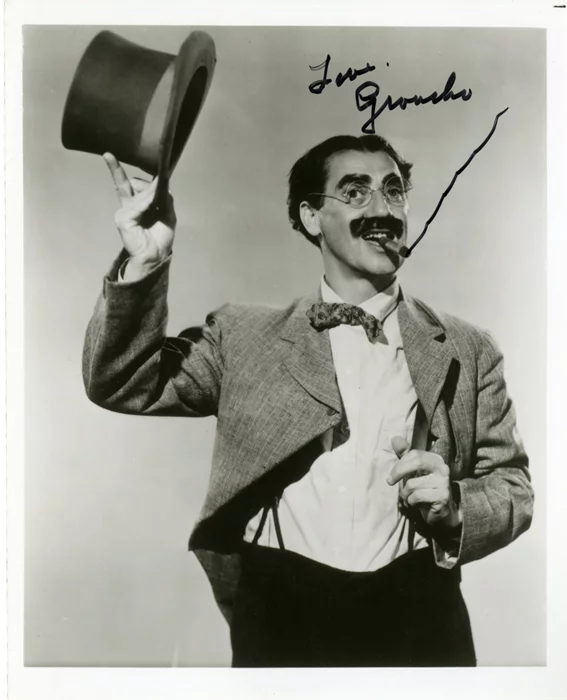 Groucho Marx autograph