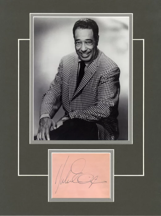 Duke Ellington autograph