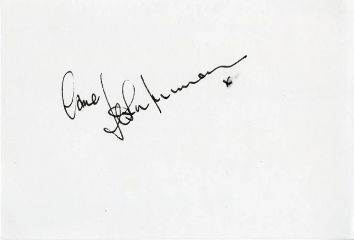 John Inman autograph