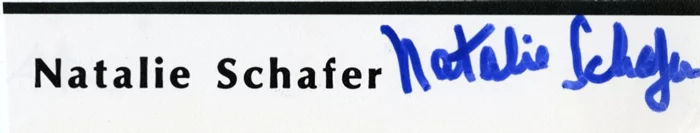 Natalie Schafer autograph
