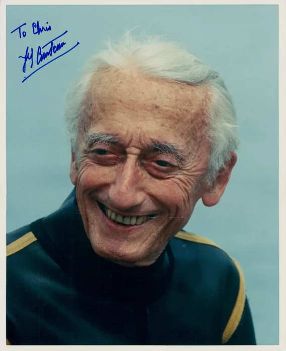 Jacques Cousteau autograph