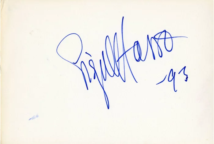Signe Hasso autograph