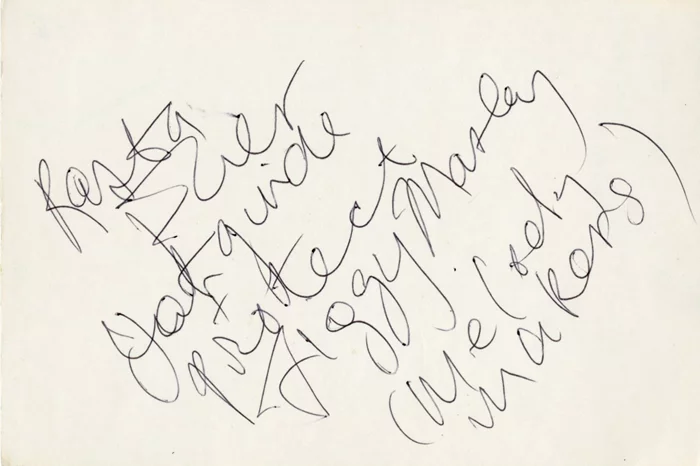 Ziggy Marley autograph