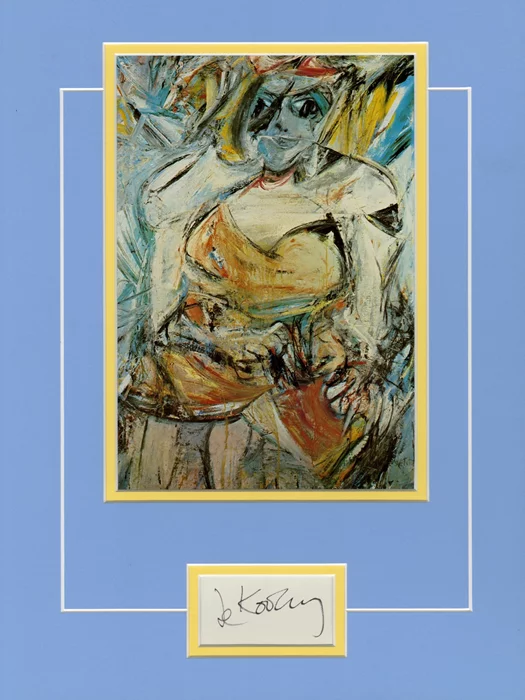 Willem de Kooning autograph