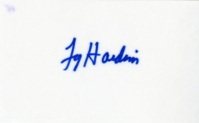 Ty Hardin autograph