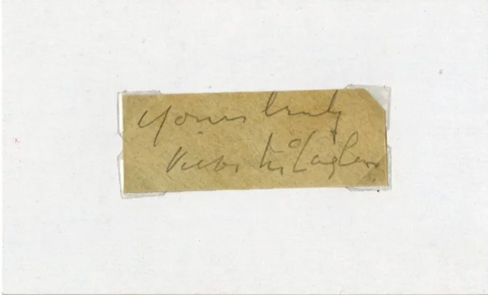 Victor McLaglen autograph