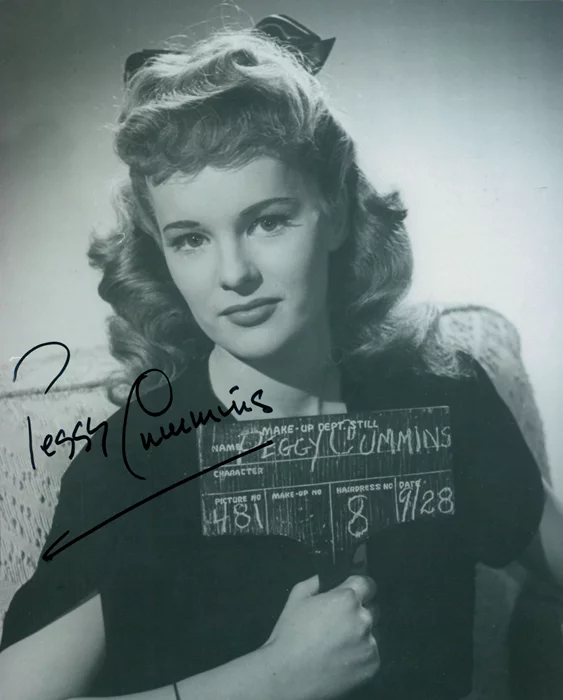 Peggy Cummins autograph