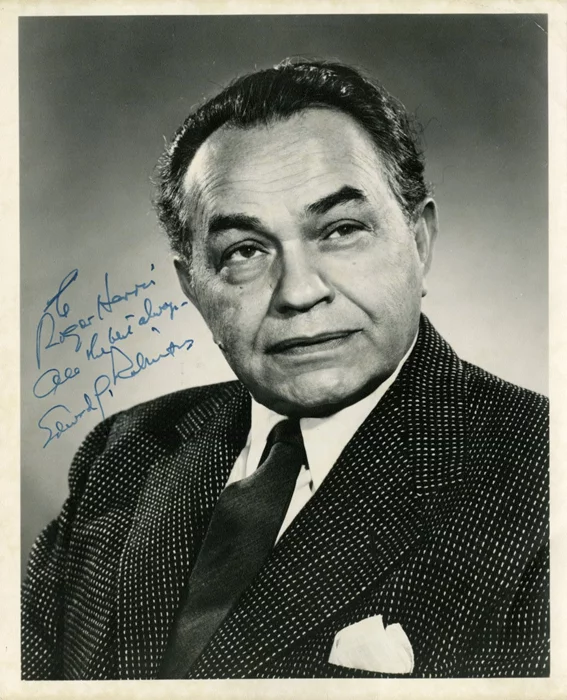 Edward G. Robinson autograph