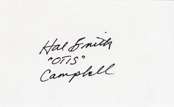 Hal Smith autograph