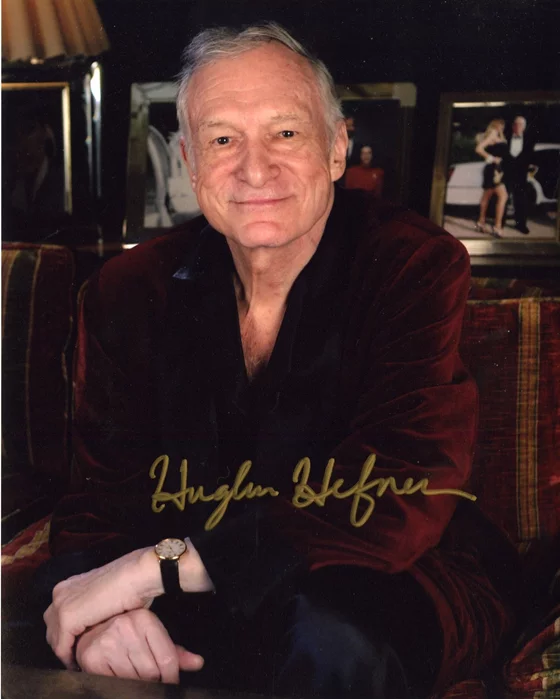Hugh Hefner autograph
