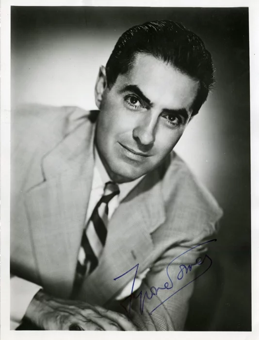 Tyrone Power autograph