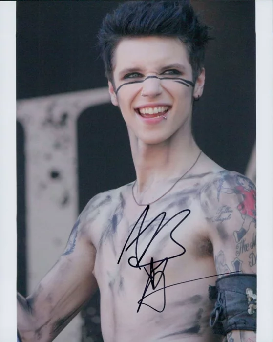 Andy Biersack autograph