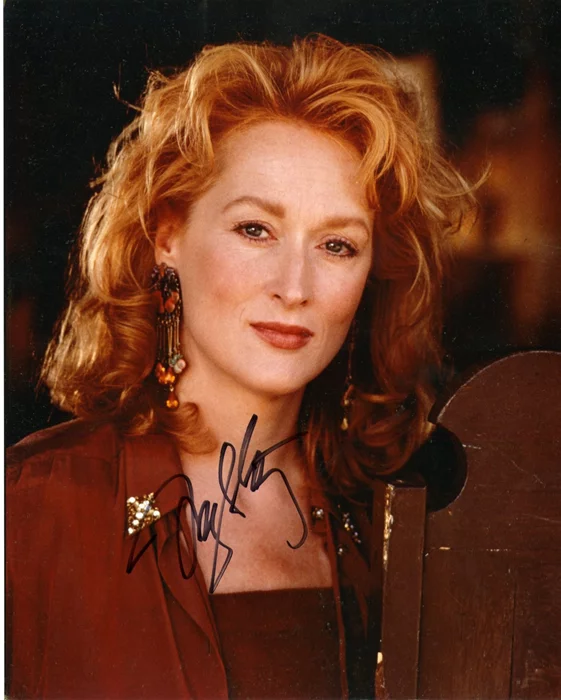 Meryl Streep autograph