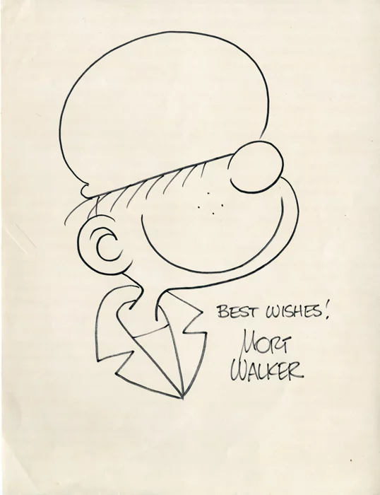 Mort Walker autograph