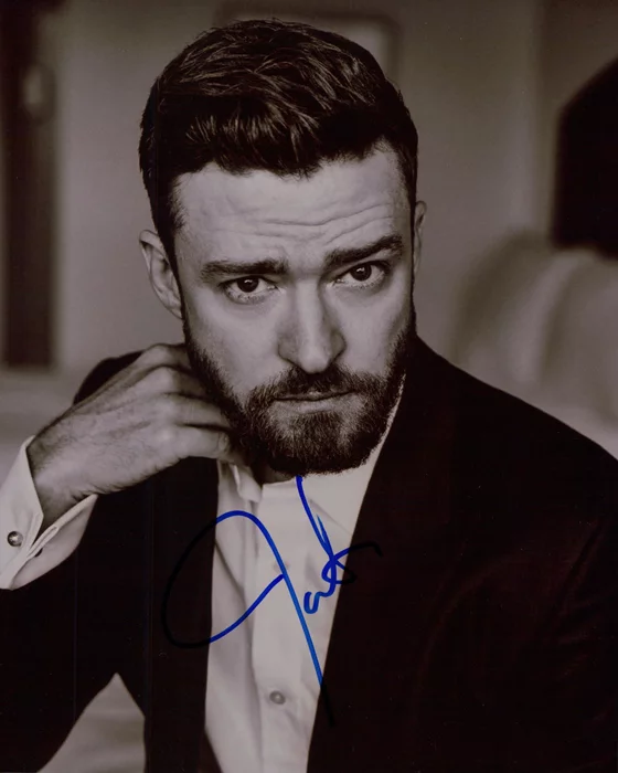 Justin Timberlake autograph