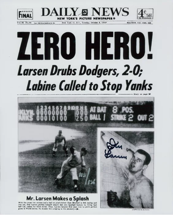 Don Larsen autograph