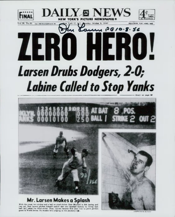 Don Larsen autograph