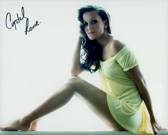Crystal Lowe autograph