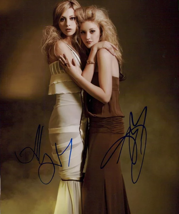 AJ and Aly Michalka autograph