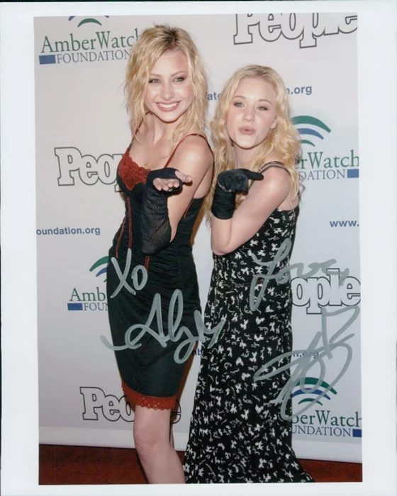 AJ and Aly Michalka autograph