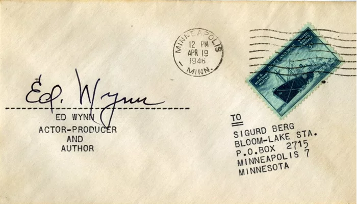 Ed Wynn autograph