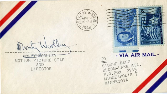 Monty Woolley autograph