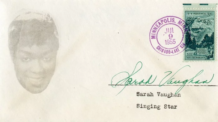 Sarah Vaughan autograph