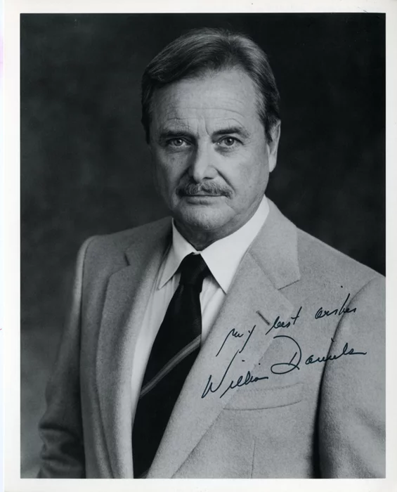 William Daniels autograph