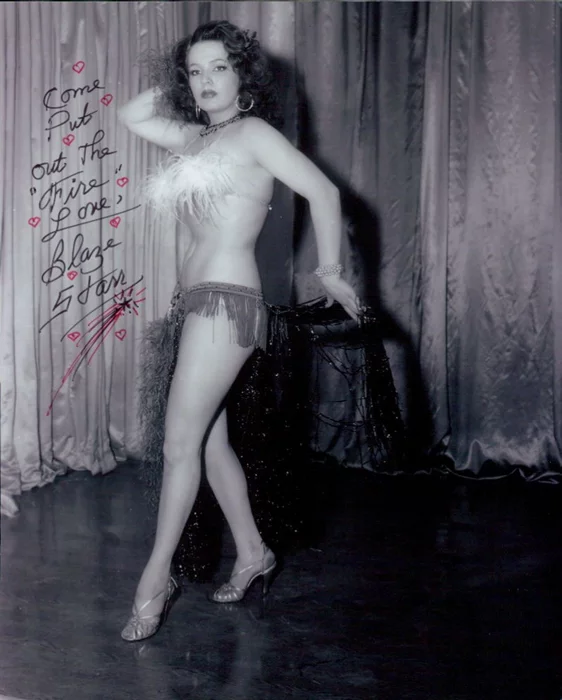 Blaze Starr autograph