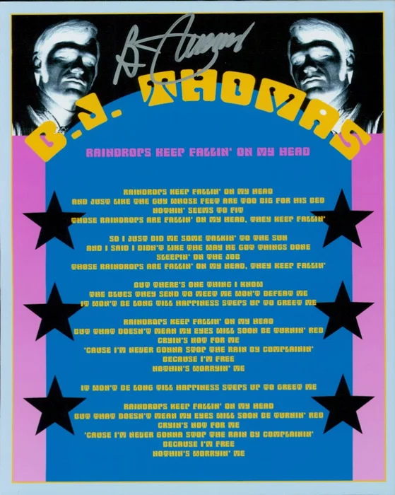 B. J. Thomas autograph