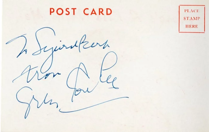 Gypsy Rose Lee autograph